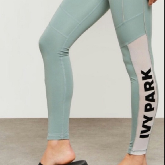 IVY PARK Logo Ankle Leggings in Mint women’s size S workouts - Picture 6 of 11